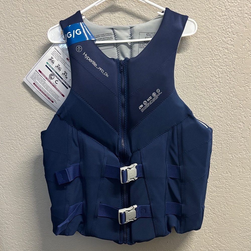 Men's Hyperlite Coast Guard Approved Life Jacket - Size Large